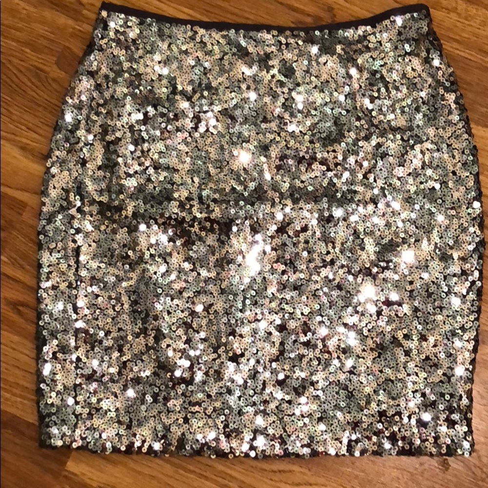 WHBM Sequin Mini Skirt